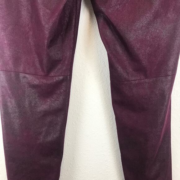 Chico's Faux-Suede Slim Pants Shimmery Pull-On Ultimate Fit Jegging Size 3/XL/16 - Picture 7 of 12